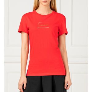 Calvin Klein dámské červené tričko - M (XA9)